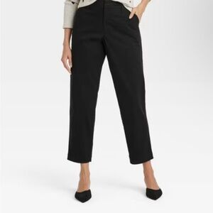Women's High-Rise straight Regular  chino Pants - A New day NWT SIZE 4 regular